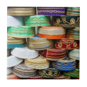 Azulejo Gorras árabes en el mercado