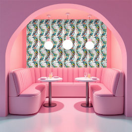 Azulejo gorrión y floral