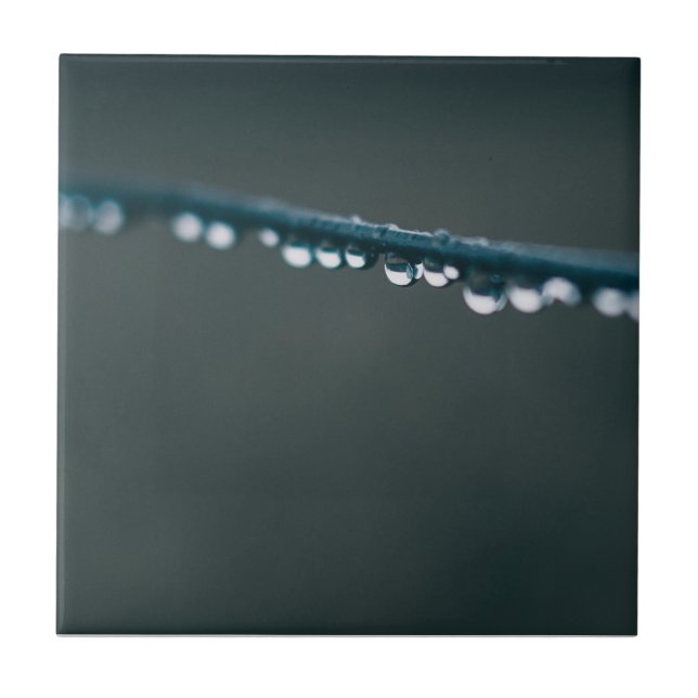 Azulejo Gotas de agua en el cable (Frente)