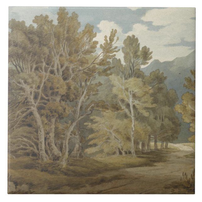 Azulejo Gowbarrow Park, Ullswater (por John White Abbott) (Frente)