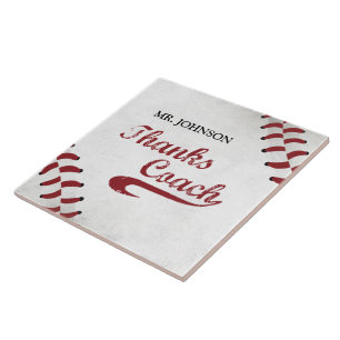 Azulejo Gracias Entrenador de Béisbol Gran Béisbol Grunge