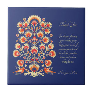 Azulejo Gracias mamá personalizable Folklore