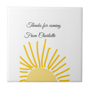 Azulejo gracias por venir agregar nombre mensaje de texto 