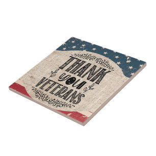 Azulejo Gracias Veteranos Ceramic Tile