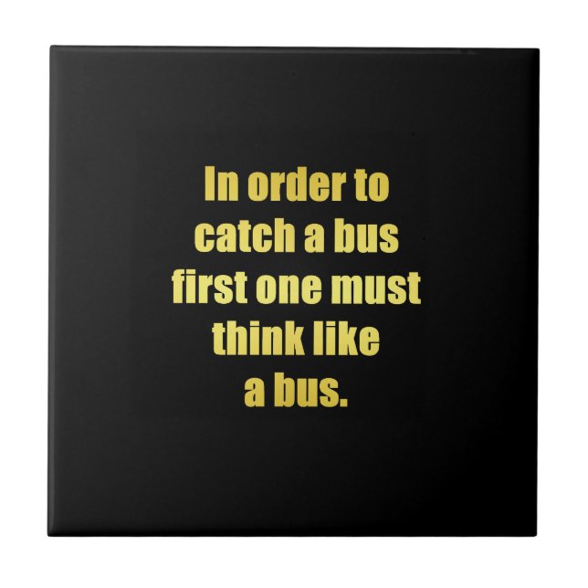 Azulejo Gracioso agarrar un Chiste de bus (Frente)
