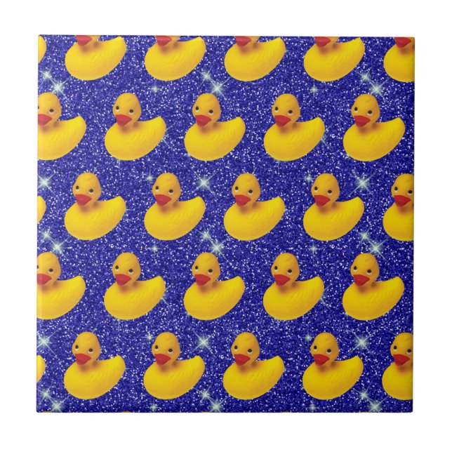 Azulejo Gracioso Ducks Yellow Duckie Farm Animal Lover (Frente)