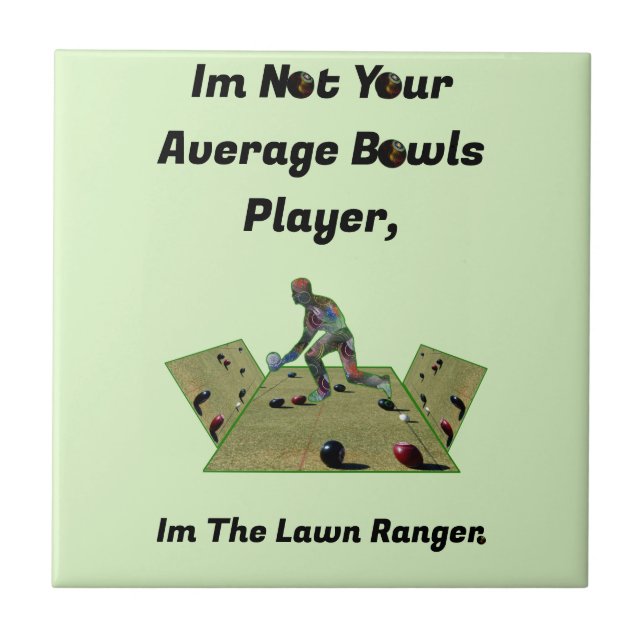 Azulejo Gracioso Ranger de Bowls de Césped, (Frente)