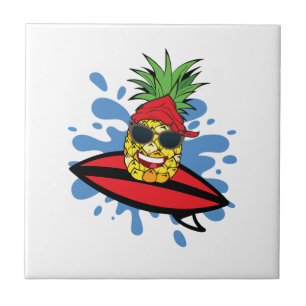 Azulejo Gracioso Surfing Pineapple