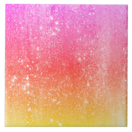 Azulejo Gradiente amarillo-rosa arcoiris
