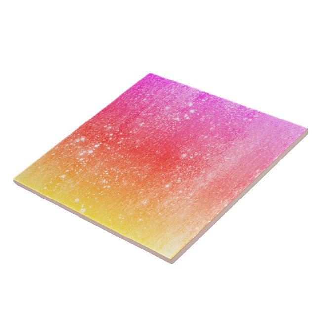 Azulejo Gradiente amarillo-rosa arcoiris (Lado)