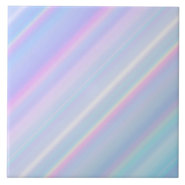 Azulejo Gradiente Iridescente Holográfico Pastel (Frente)