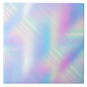 Azulejo Gradiente Iridescente Holográfico Pastel