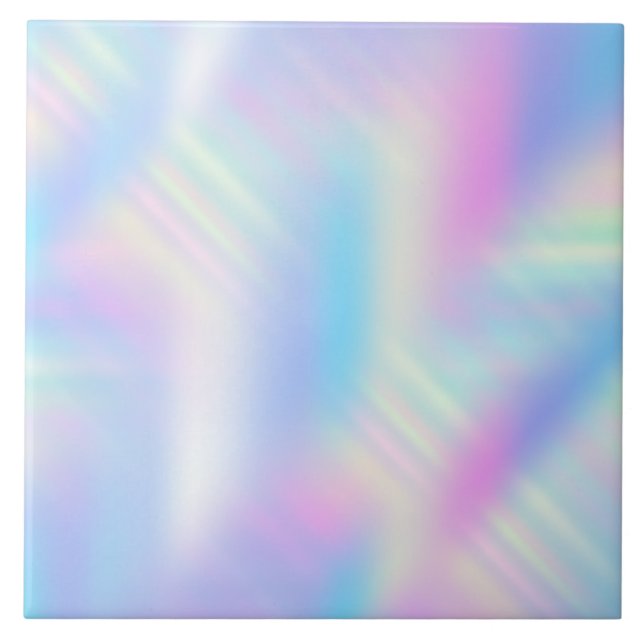 Azulejo Gradiente Iridescente Holográfico Pastel (Frente)