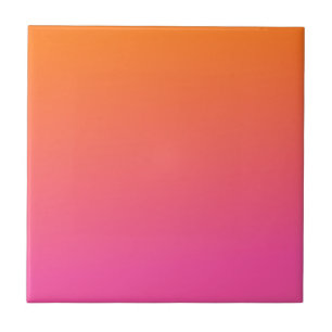 Azulejo Gradiente naranja y rosa