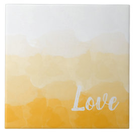 Azulejo Gradiente Ombre Saffron y Amor Amarillo Sunlight