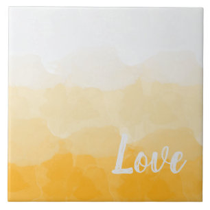 Azulejo Gradiente Ombre Saffron y Amor Amarillo Sunlight
