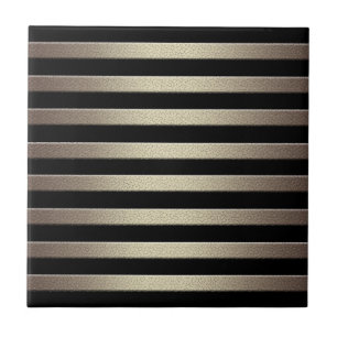 Azulejo Gradiente purpurina dorado rayas rayadas blac