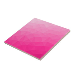 Azulejo Gradiente rosa caliente Patrón de malla geométrica