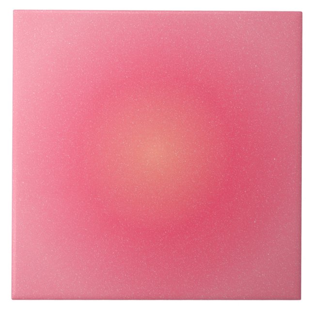 Azulejo Gradiente rosa Sparkle Cerámica Tile (Frente)