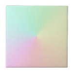 Azulejo Gradiente silenciado Ombre Arcoiris Pastel Estétic<br><div class="desc">Hermoso diseño digital acuarela rosa morado color melocotón amarillo degradado oscuro. Regalo de degradado. Regalos de degradado personalizados. Regalo de dormitorio estudiantil en colores precoces de gradiente pastel.</div>