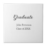 Azulejo Graduado de 20XX graduación mínima simple<br><div class="desc">diseño</div>