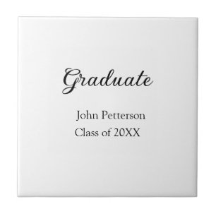 Azulejo Graduado de 20XX graduación mínima simple