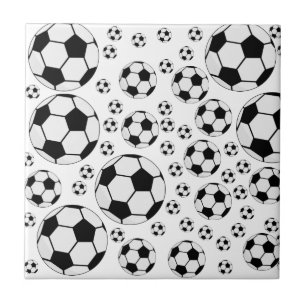 Azulejo Gráfico clásico de balón de fútbol para fanáticos 