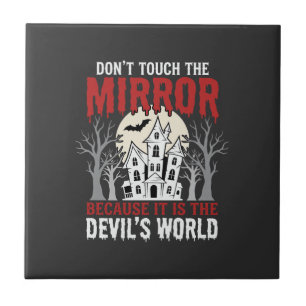 Azulejo Gráfico del mundo de los diablos del espejo embruj