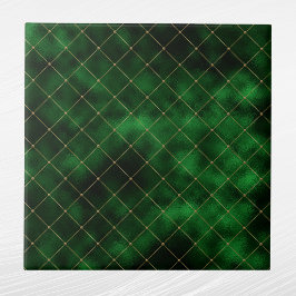 Azulejo Gráfico geométrico Glam Green Gold