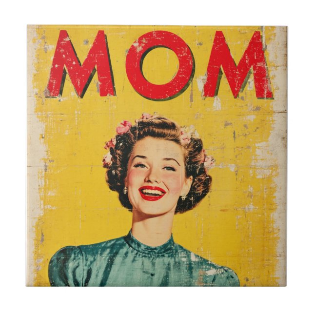 Azulejo Gráficos inspirados en MOM (1) de los años 60 (Frente)