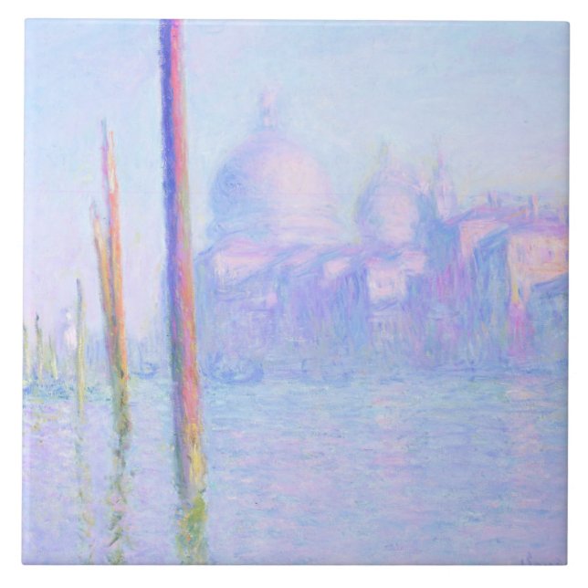 Azulejo Gran Canal de Venecia (por Claude Monet) (Frente)