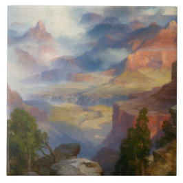 Azulejo Gran Cañón en niebla (por Thomas Moran)
