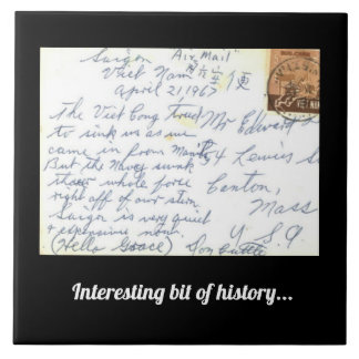 Azulejo Gran Cubierta De Cerámica Vintage Postcard Vietnam