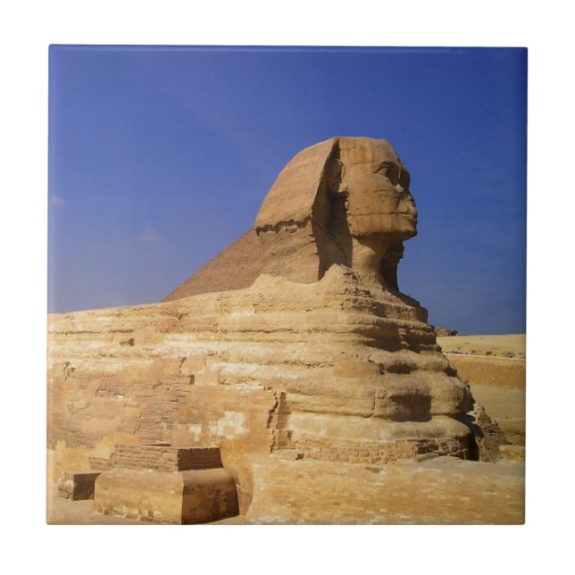 Azulejo Gran Esfinge de Giza, Egipto (Frente)