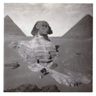 Azulejo Gran Esfinge y las pirámides de Giza Necrópolis Eg