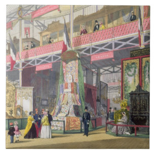 Azulejo Gran exposición, 1851: Francia No.1, exhibición
