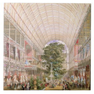 Azulejo Gran exposición de 1851. Decoración del transe