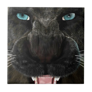 Azulejo Gran Gato Pantera Negra