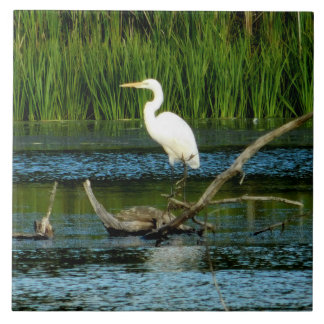 Azulejo Gran mosaico decorativo Egret