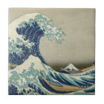 Azulejo Gran onda de Kanagawa - Hokusai<br><div class="desc">Gran onda de Kanagawa - la impresión de Hokusai del diseño japonés del woodblock del color.</div>