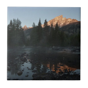 Azulejo Grand Teton Sunrise en Cottonwood Creek