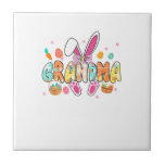 Azulejo Grandma Easter Grandma Coquette Bunny Ears Eggs Ba<br><div class="desc">Grandma Easter Grandma Coquette Bunny Ears Eggs Basket Bow T-Shirt</div>