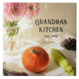 Azulejo Grandma's Kitchen Personalized Ceramic Tile Gift