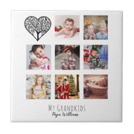 AZULEJO GRANDPA GIFT COLLAGE DE FOTOS ORGULLOSA GRANDAD