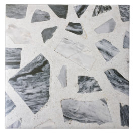 Azulejo Granito de mármol negro blanco Faux cerámica Tile