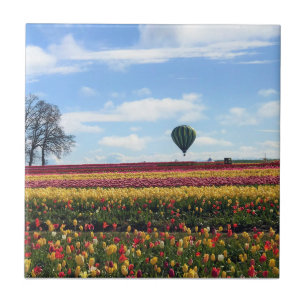 Azulejo Granja de tulipanes de zapatos de madera, Woodburn