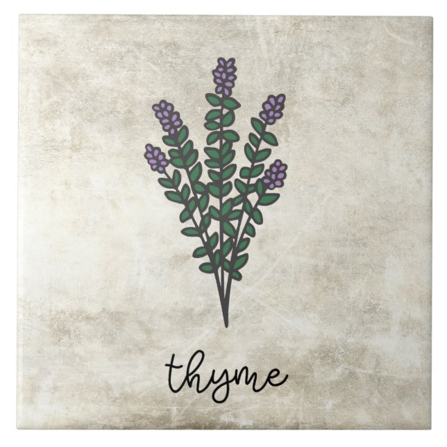 Azulejo Granja Rustic Herbs Thyme (Frente)