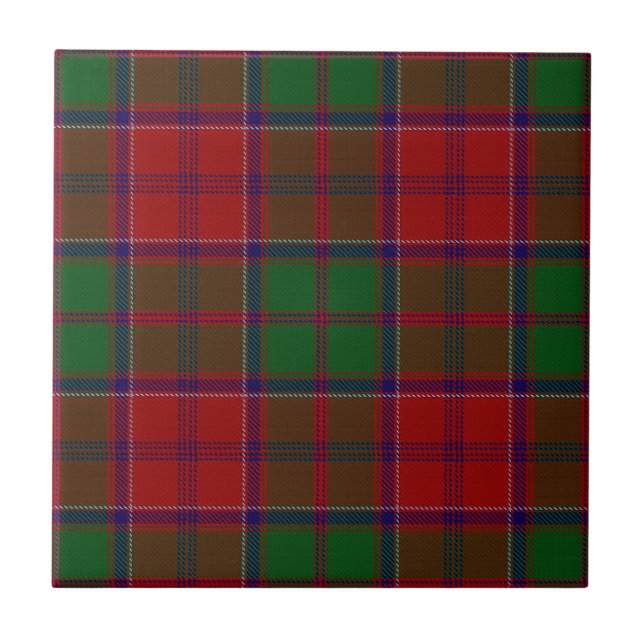 Azulejo Grant Clan Hunting Tartan Plaid (Frente)