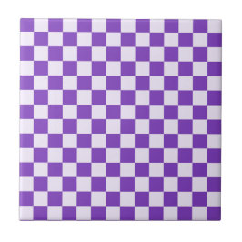 Azulejo Grape soda checkerboard pattern