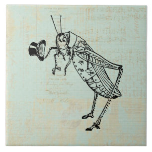 Azulejo Grasshopper con sombrero superior